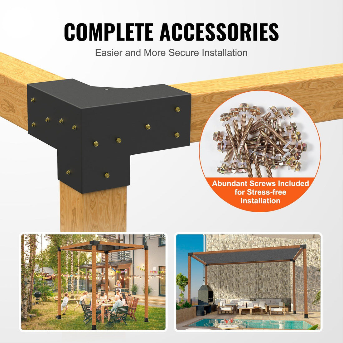 4x4 corner bracket bolted to dimensional lumber