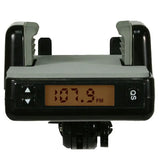 FM transmitter with wired remote control and 3.5 mm jack