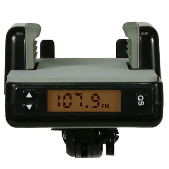 FM transmitter with wired remote control and 3.5 mm jack