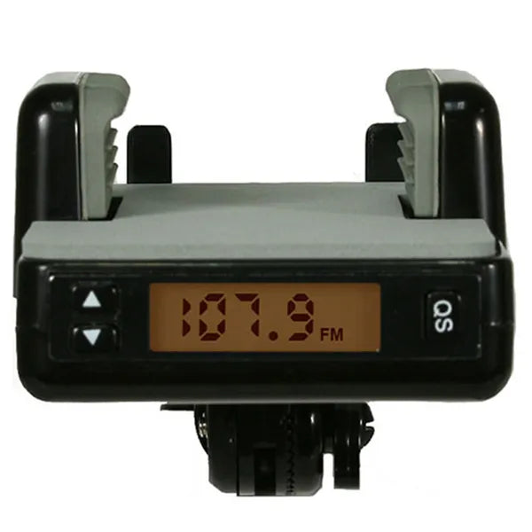 FM transmitter with wired remote control and 3.5 mm jack