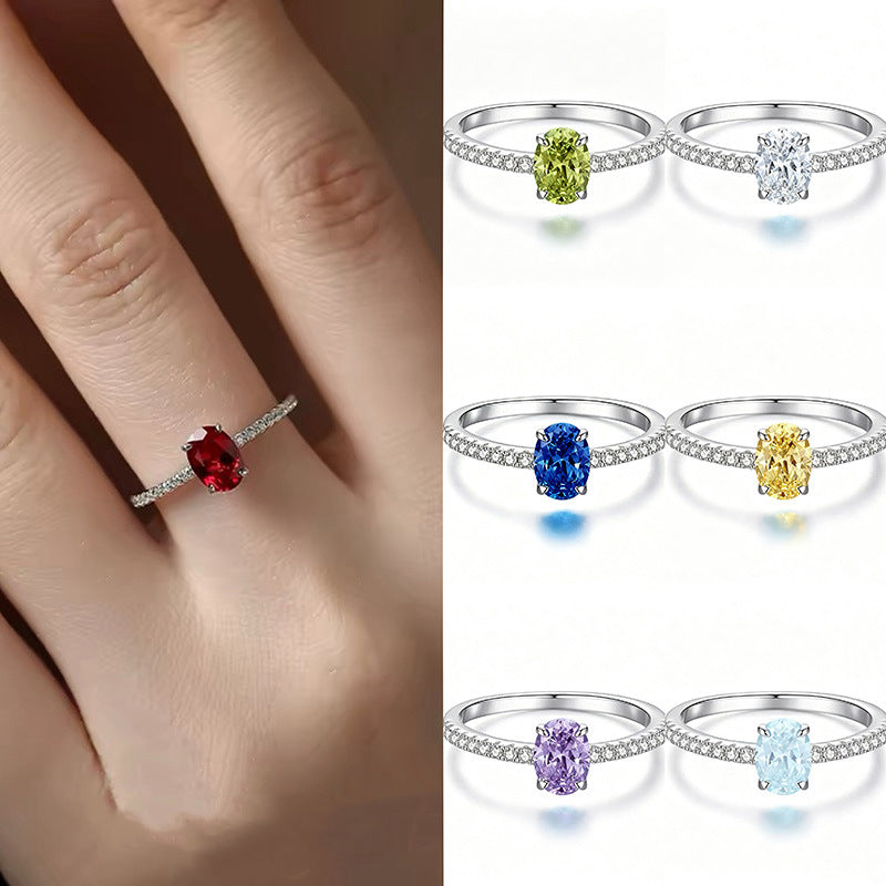 Natural Gemstone Birthstone Ring