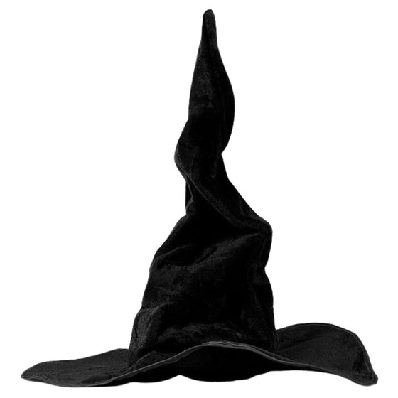 Velvet Witch Hat with Decorations for Halloween Party Costume Accessory