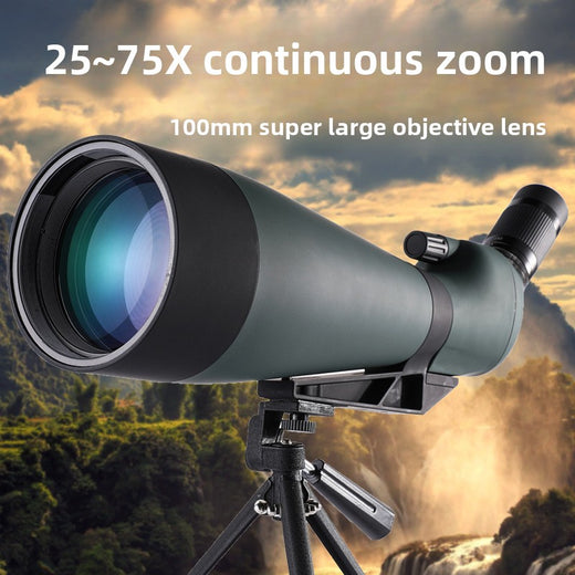 High Power Monocular Telescope 25-75x100mm HD Outdoor Observation