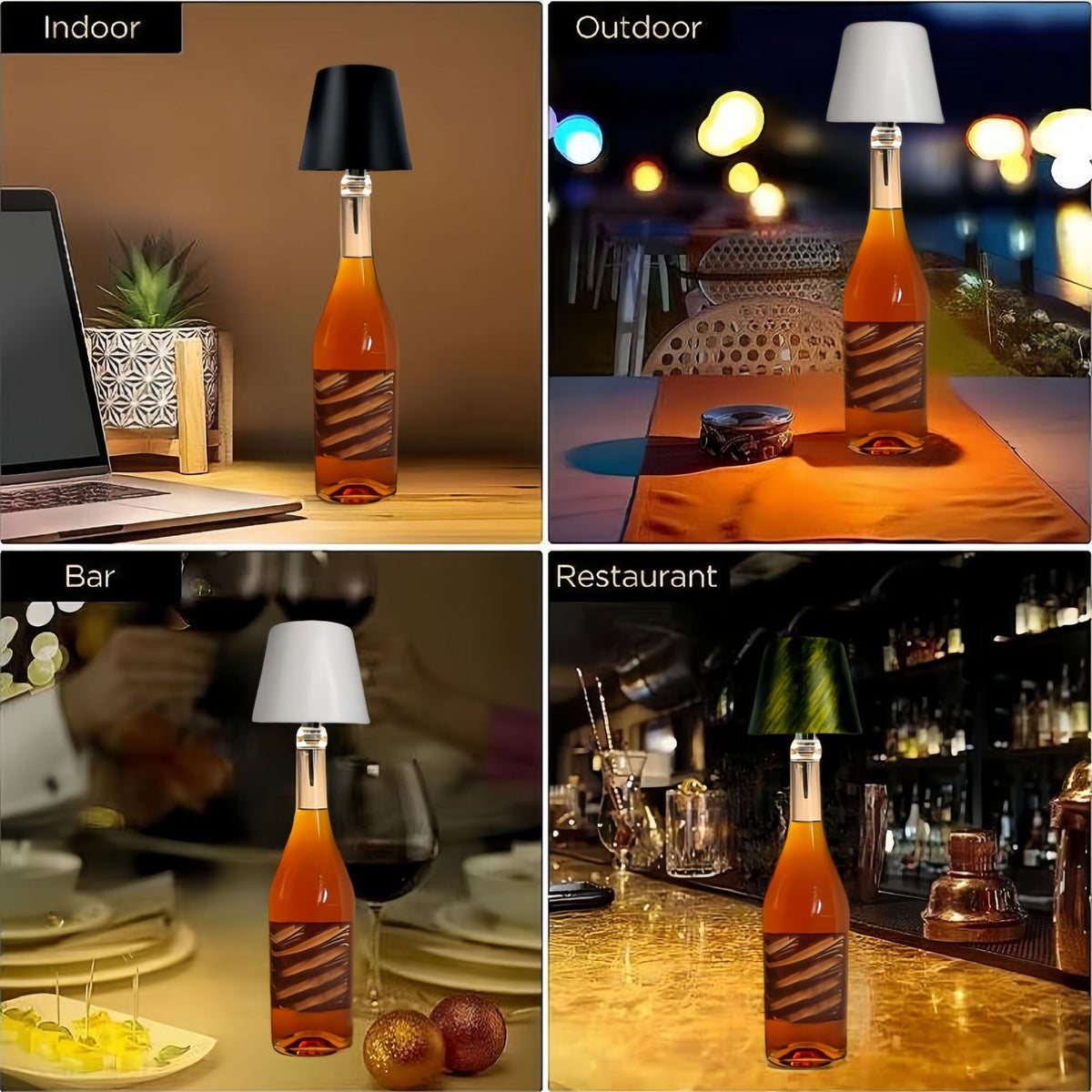 LED Wine Bottle Lamp for Indoor Outdoor Decoration