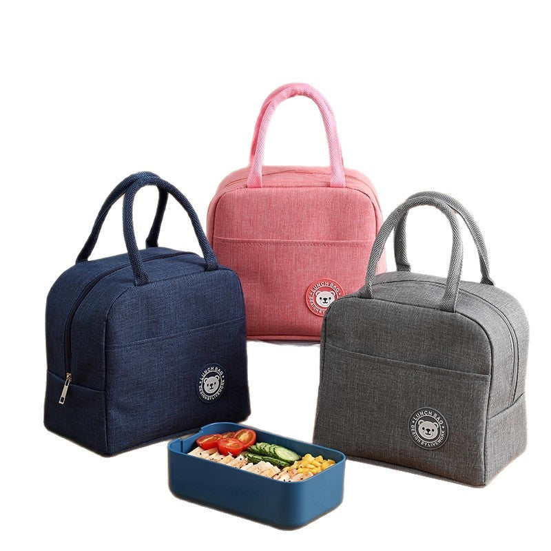 Lunch bag, aluminum foil insulated tote, portable bento box bag