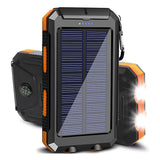 Waterproof solar charging battery camping lamp