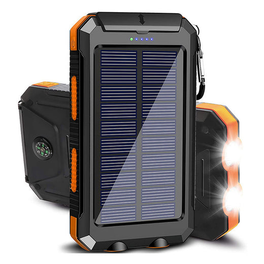 Waterproof solar charging battery camping lamp