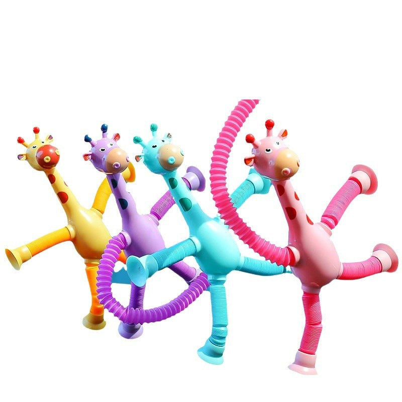 Sucker Giraffe Robot Telescopic Toy