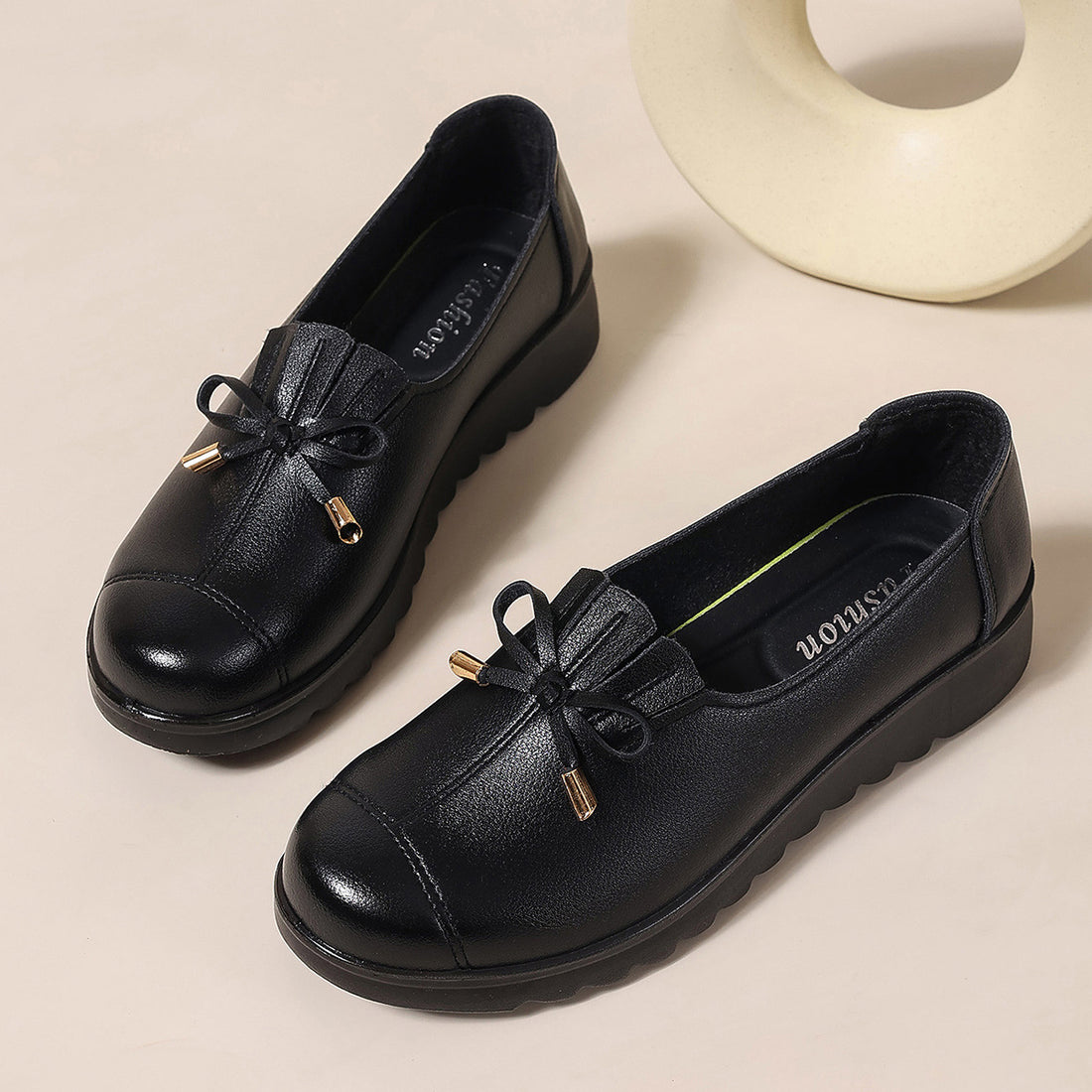 Women's microfiber flat slip-on walking shoes, photo 3