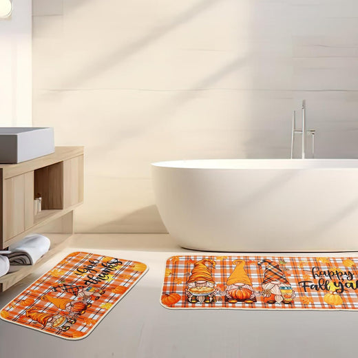 Kitchen mat placed at the sink with non-slip backing