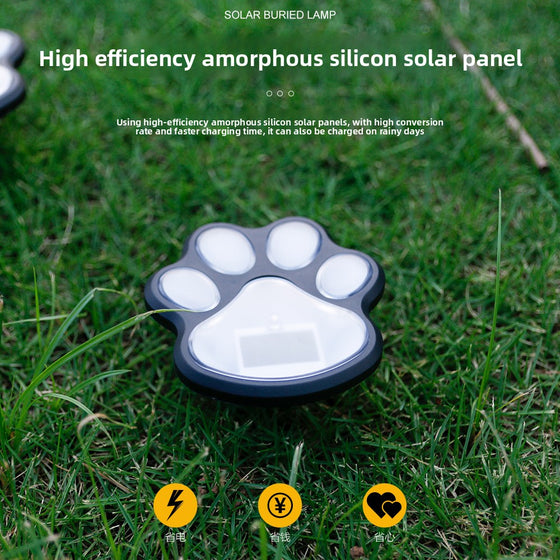 Solar Paw Print Path Lights (Warm Light) Garden & Outdoor product image 4