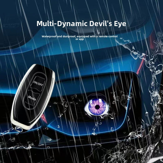 Devil Eye LED Headlights Multi Mode Universal Car Motorcycle Lights