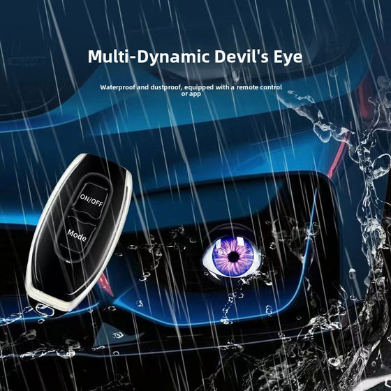 Devil Eye LED Headlights Multi Mode Universal Car Motorcycle Lights product image 3
