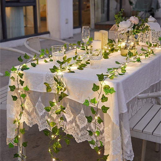 Solar Copper Wire Vine String Lights