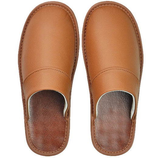 Genuine Leather Home Slippers with Anti-Slip Sole Formal Shoes product image 1