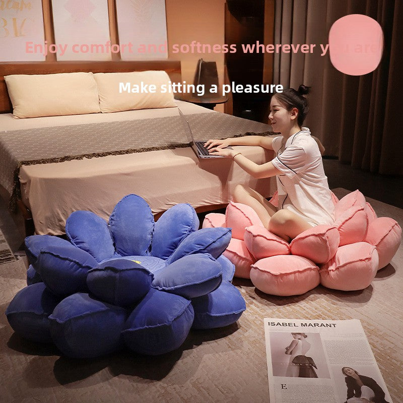 Lotus Plush Seat Cushion Floor Mat