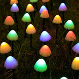 Solar LED Mushroom Light String