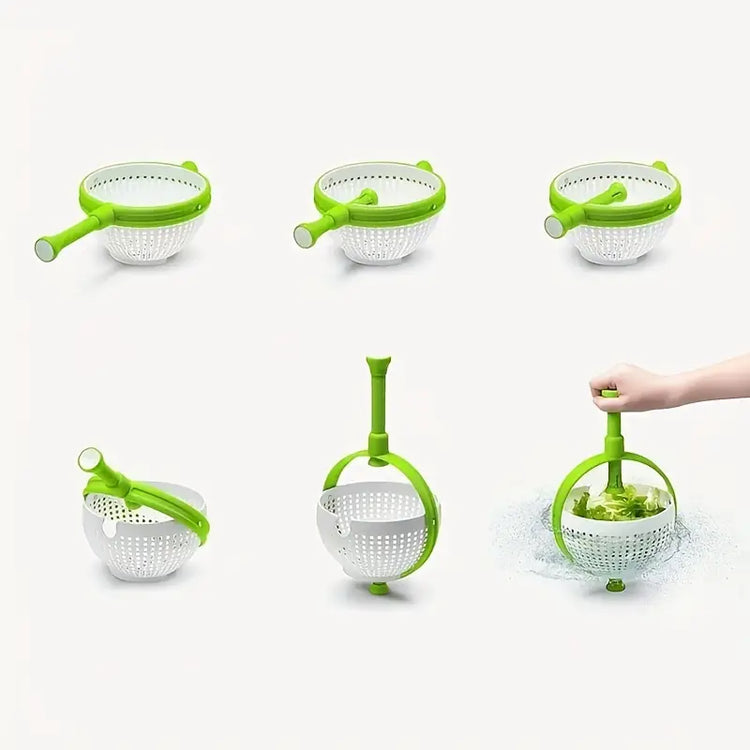 Salad Spinner Set with Vegetable Dryer and Colander - Image 2