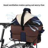 Foldable Canvas Pet Carrier Bag for Bicycle Rear Seat