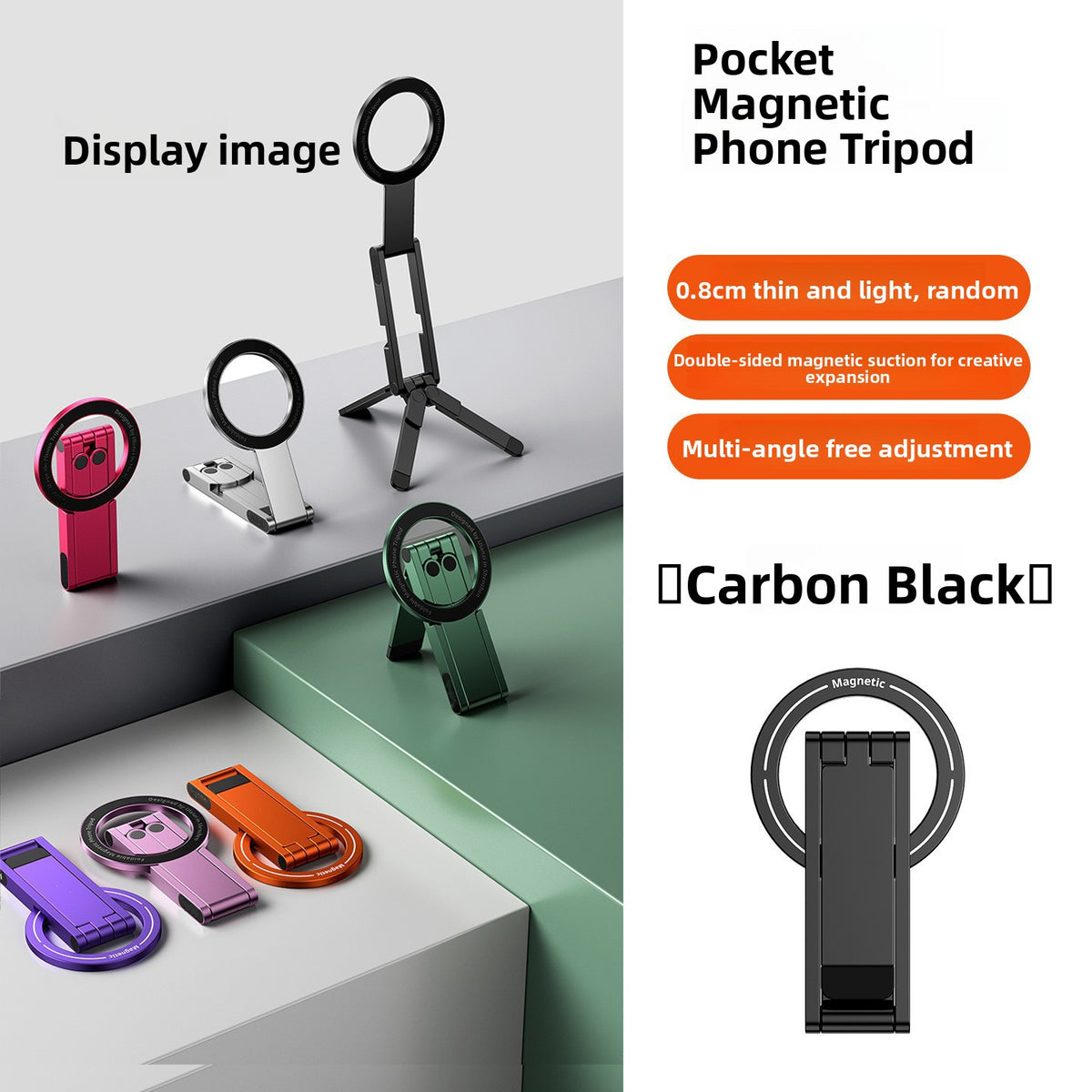 Aluminum Alloy Magnetic Phone Tripod Stand