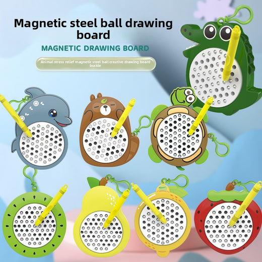 Creative little animal fruit magnetic stickers product image 1