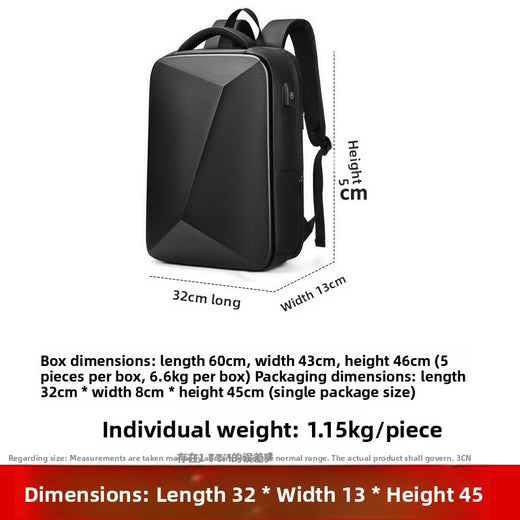 Expandable Hard Shell Laptop Backpack