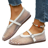 Womens Breathable Mesh Flat Shoes