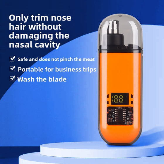 Electric Nose Hair Trimmer Compact Portable Rechargeable Detachable Washable Blades product image 1
