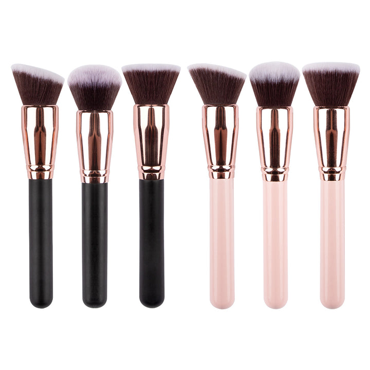 Makeup brush foundation head close-up