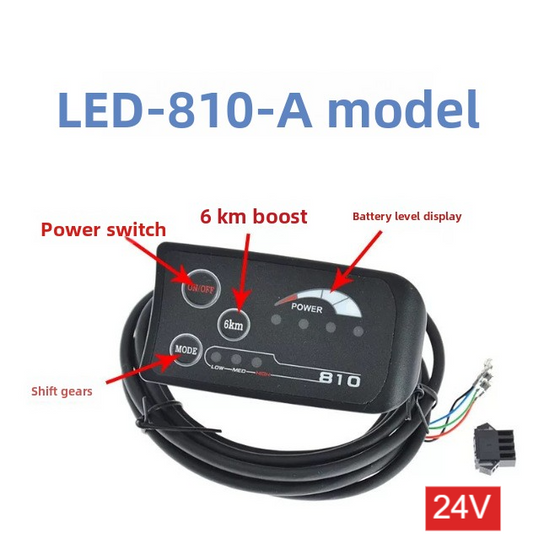 810 LED Display Instrument with Gear Shift