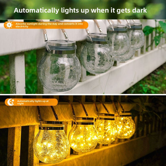 Solar Crack Glass Jar Garden & Outdoor product image 3