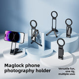 Portable Magnetic Carabiner Phone Holder Tripod