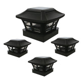 Outdoor Solar Column Light with Dual Color illumination