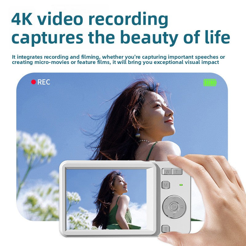 Sliding Digital Camera with 4K HD Video and Photo