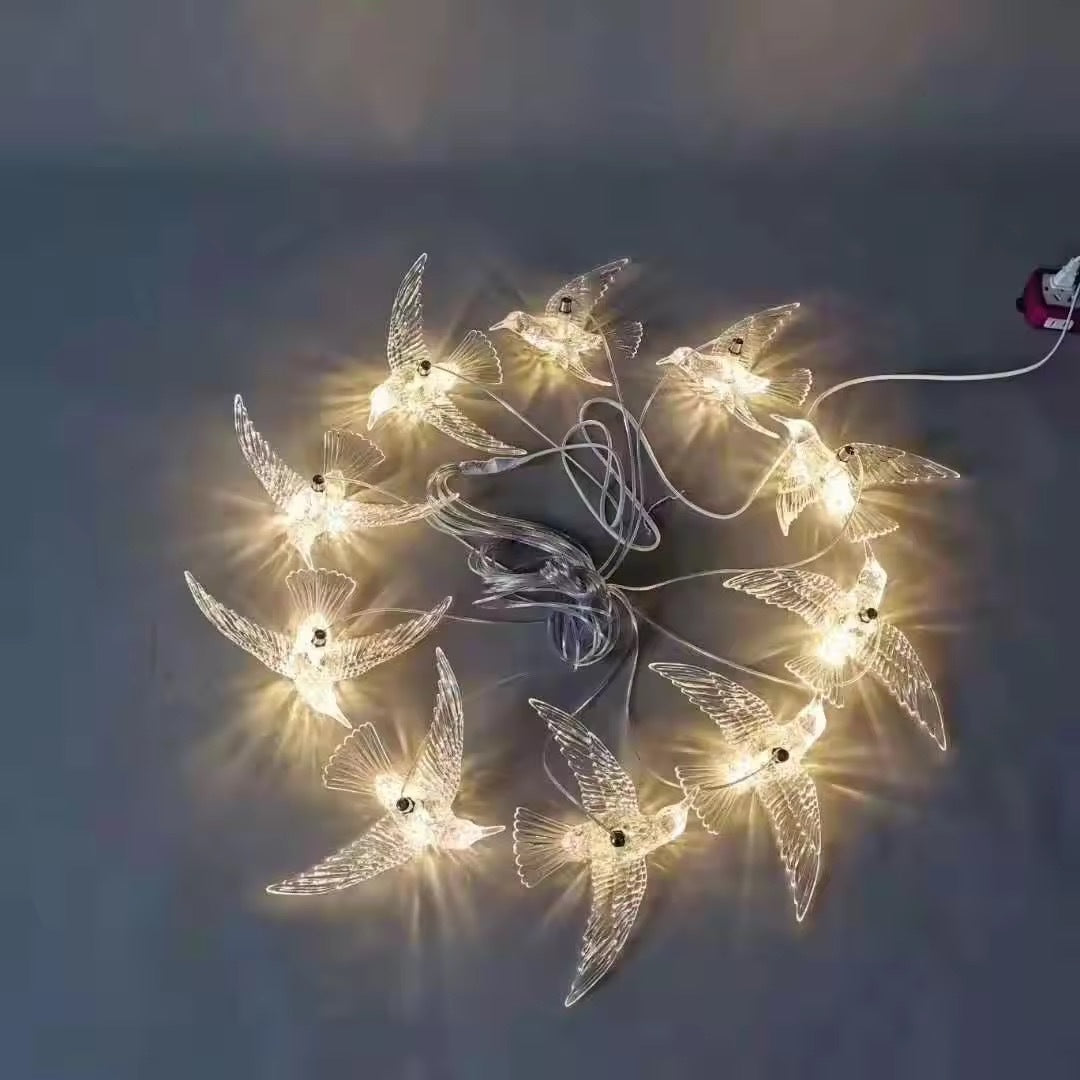 10-Head Resin Crystal LED Chandelier Decorative