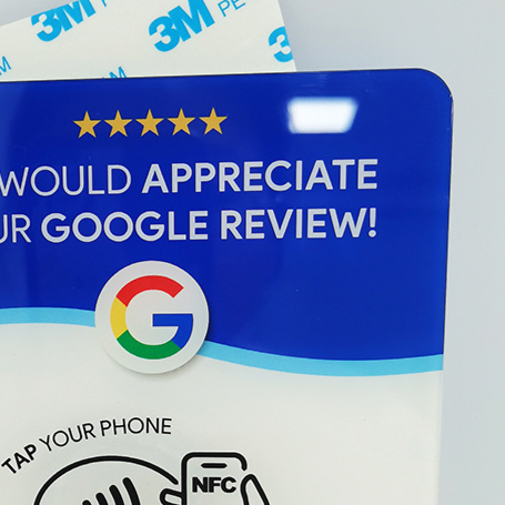 Acrylic NFC Review Table Card product image 2