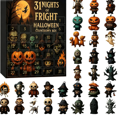 Halloween Countdown Blind Box with 3D PVC Figures