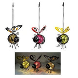 Solar Powered Bee Iron Art LED Garden Light
