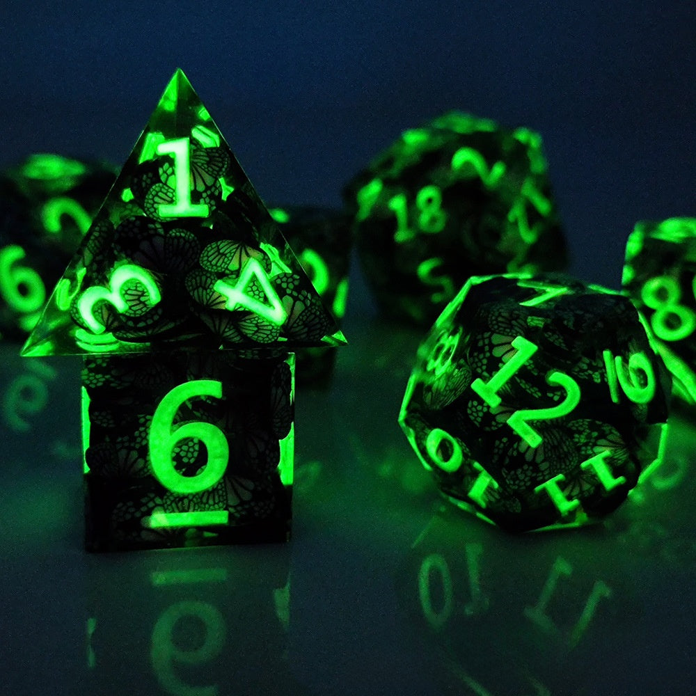 Resin Pointed Dice for Tabletop RPG