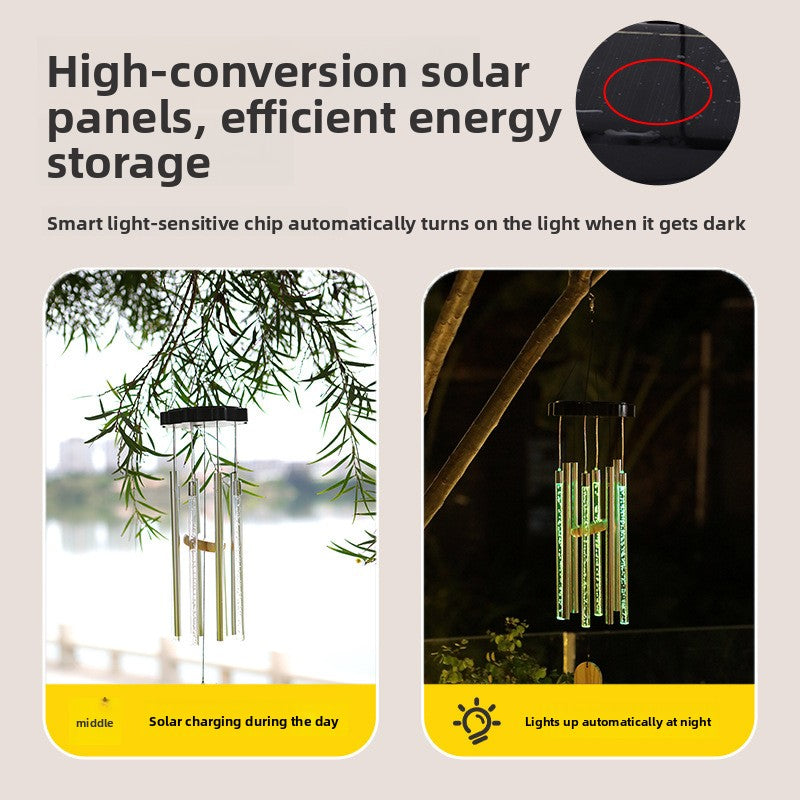 Solar Wind Chime Garden Decorative Lamp