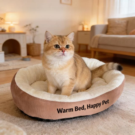 All-Season Reversible Pet Bed, Soft Plush Dog Mat for Kennel and Crate, Machine Washable Comfort Sleeping Pad for Cats and Dogs