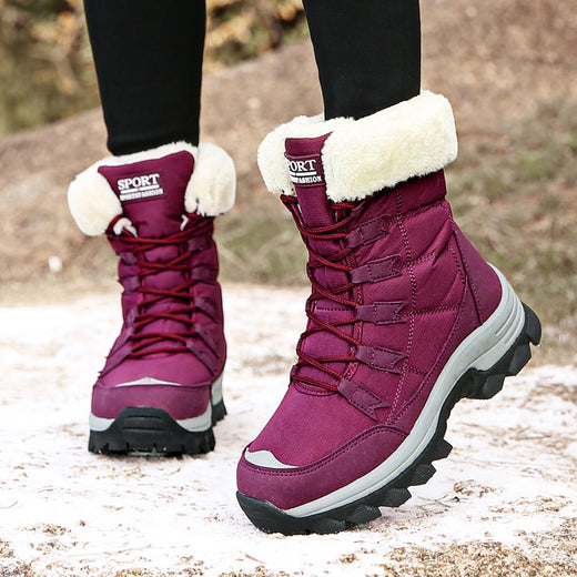 Fleece Lined Winter Snow Boots