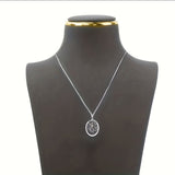 Men's Elliptical Angel Wings Necklace