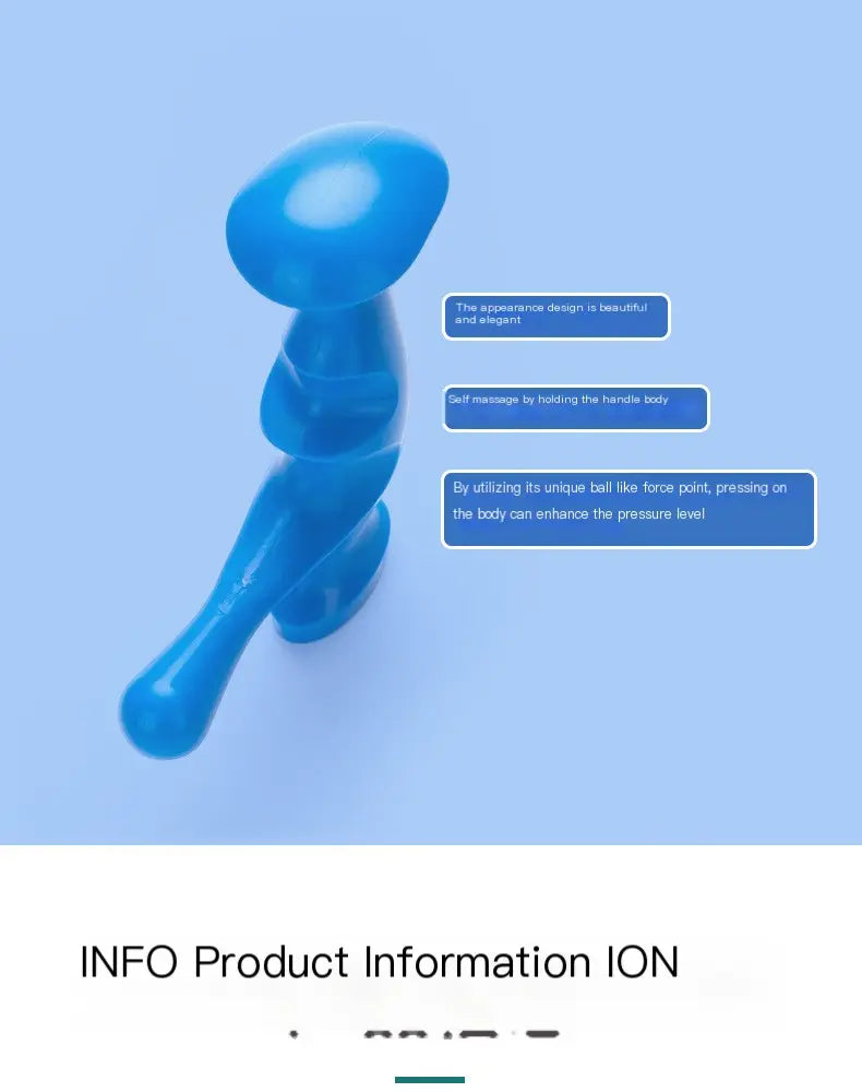 Trigger point massager in use for muscle recovery