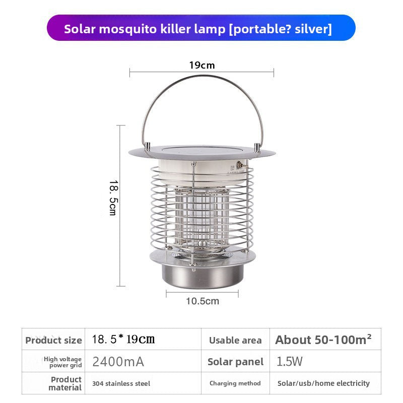 Solar Powered Outdoor Mosquito Killer Lamp