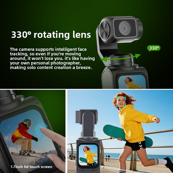 Handheld 4K Action Camera with Face Tracking Action Cameras product image 1
