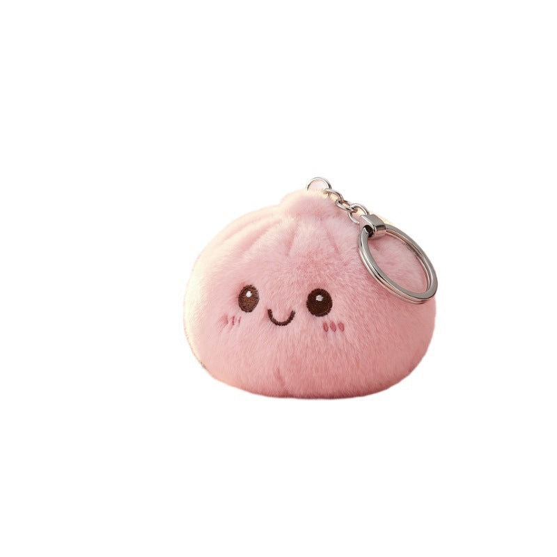 Cute Xiaolongbao Plush Stress Relief Squishy Keychain