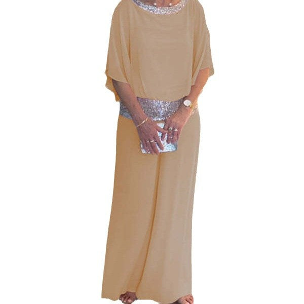 Bat Sleeve Top and Wide Leg Pants