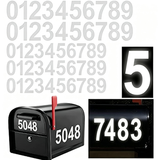 Reflective waterproof sunscreen house number stickers