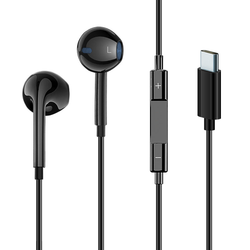 Type-C Digital Audio DAC Wired Earphones with Inline Control